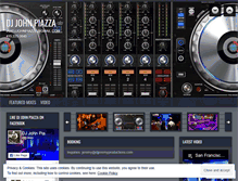 Tablet Screenshot of djjohnpiazza.com